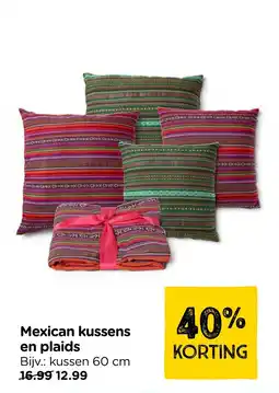 Xenos Mexican kussens en plaids aanbieding
