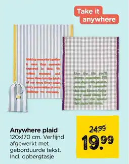 Xenos Anywhere plaid aanbieding