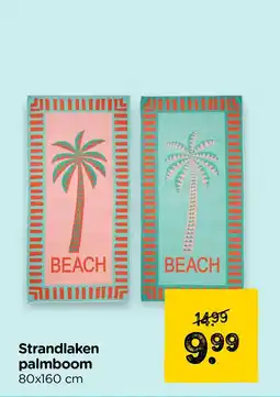 Xenos Strandlaken palmboom aanbieding