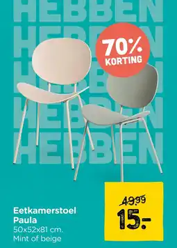 Xenos Eetkamerstoel Paula aanbieding