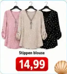 NH Market Stippen blouse aanbieding