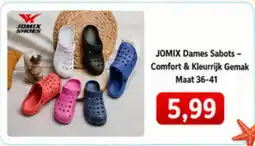 NH Market Jomix dames sabots comfort & kleurrijk gemak aanbieding