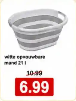 NH Market Witte opvouwbare mand aanbieding