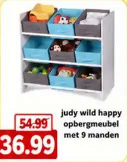 NH Market Judy wild happy opbergmeubel met 9 manden aanbieding