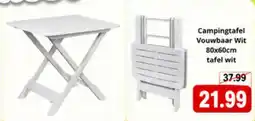 NH Market Campingtafel vouwbaar wit tafel wit aanbieding
