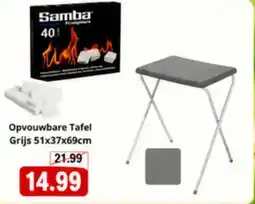 NH Market Opvouwbare tafel grijs aanbieding