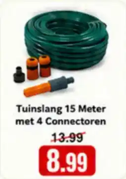 NH Market Tuinslang met 4 connectoren aanbieding