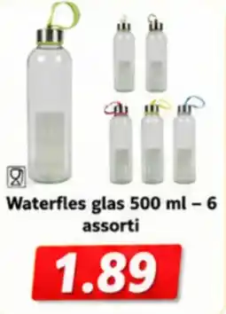 NH Market Waterfles glas aanbieding