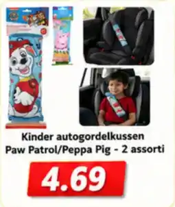 NH Market Kinder autogordelkussen Paw Patrol/Peppa Pig aanbieding