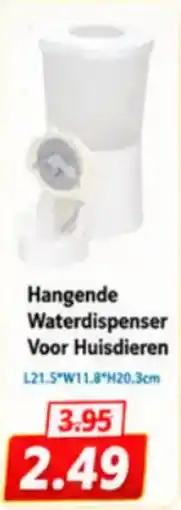 NH Market Hangende waterdispenser voor huisdieren aanbieding