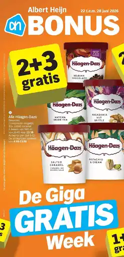 Albert Heijn Alle häagen dazs diepvries aanbieding