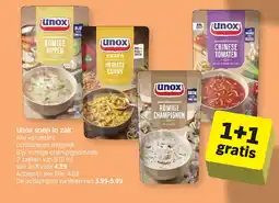 Albert Heijn Unox soep in zak aanbieding