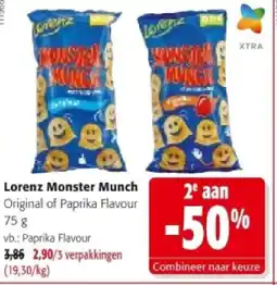 Colruyt Lorenz Monster Munch Paprika Flavour aanbieding