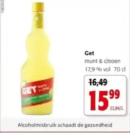 Colruyt Get munt & citroen 17,9 % vol aanbieding