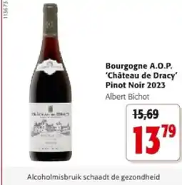 Colruyt Bourgogne А.O.Р. 'Château de Dracy' Pinot Noir 2023 aanbieding