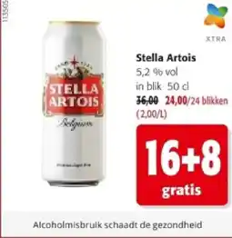 Colruyt Stella Artois 5,2 % vol in blik aanbieding