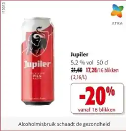 Colruyt Jupiler 5,2 % vol aanbieding