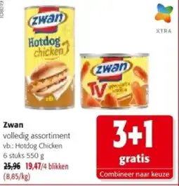 Colruyt Zwan Hotdog Chicken 6 stuks aanbieding