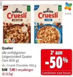 Colruyt Quaker Cruesli Chocolate aanbieding