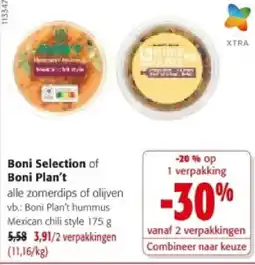 Colruyt Boni Plan't hummus Mexican chili style aanbieding