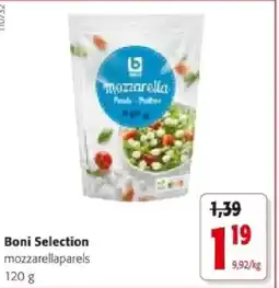 Colruyt Boni Selection mozzarellaparels aanbieding