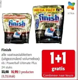Colruyt Finish Powerball Ultimate Plus 24 stuk aanbieding