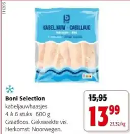 Colruyt Boni Selection kabeljauwhaasjes 4 à 6 stuks aanbieding