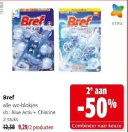 Colruyt Bref Blue Activ'+ Chlorine 2 stuks aanbieding