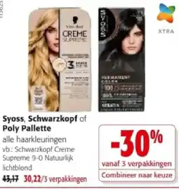Colruyt Schwarzkopf Creme Supreme 9-0 Natuurlijk lichtblond aanbieding