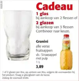 Colruyt Granini Sinaasappel met pulp aanbieding