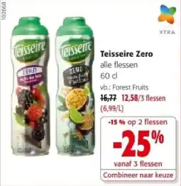 Colruyt Teisseire Zero Forest Fruits aanbieding