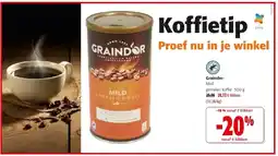 Colruyt Graindor Mild gemalen koffie aanbieding