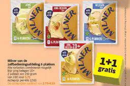 Albert Heijn Milner van de zelfbedieningsafdeling 6 plakken aanbieding