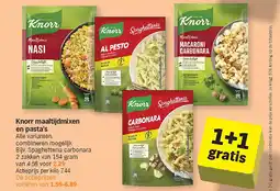 Albert Heijn Knorr maaltijdmixen en pasta's aanbieding