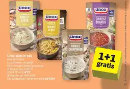 Albert Heijn Unox soep in zak aanbieding