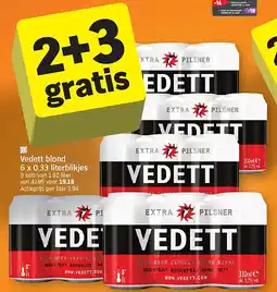 Albert Heijn Vedett blond 6 x 0.33 literblikjes aanbieding