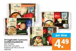 Albert Heijn AH Ongekoelde 4-persoons maaltijdverspakketten aanbieding