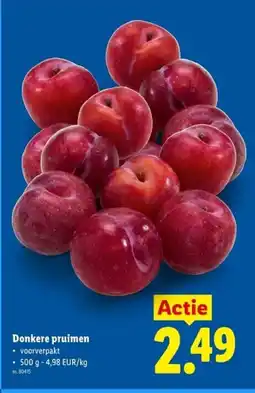 Lidl Donkere pruimen aanbieding