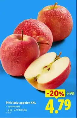 Lidl Pink lady appelen XXL aanbieding
