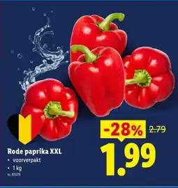 Lidl Rode paprika XXL aanbieding