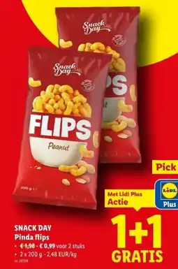 Lidl Snack day pinda flips aanbieding