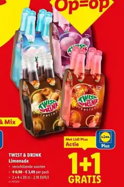Lidl Twist & drink limonade aanbieding