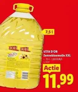 Lidl Vita d'or zonnebloemolie XXL aanbieding
