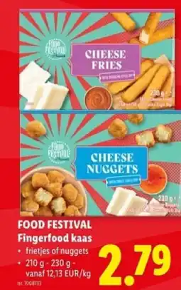 Lidl Food festival fingerfood kaas aanbieding