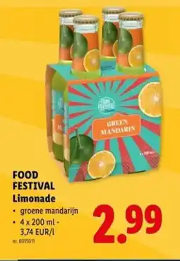 Lidl Food festival limonade aanbieding