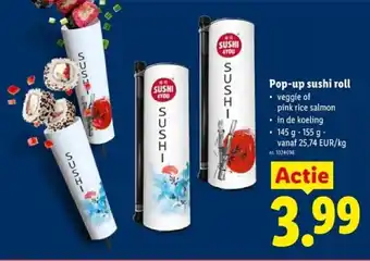 Lidl Pop-up sushi roll aanbieding