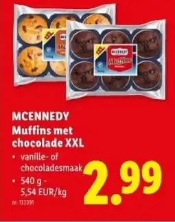 Lidl Muffins met chocolade XXL aanbieding