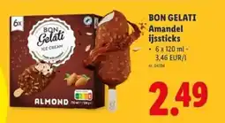Lidl Bon gelati amandel ijssticks aanbieding