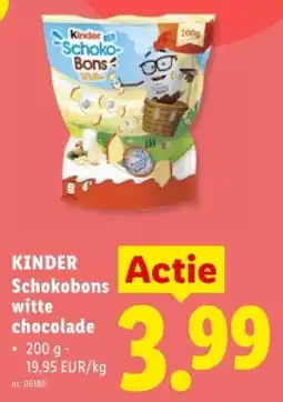Lidl Schokobons witte chocolade aanbieding