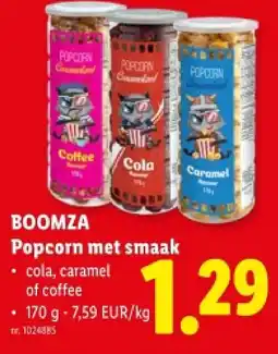 Lidl Popcorn met smaak aanbieding